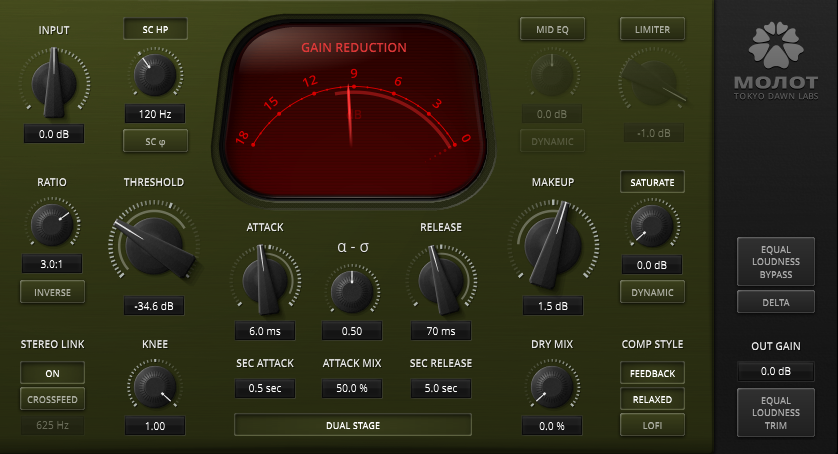 Tokyo Dawn Records Molot GE compressor